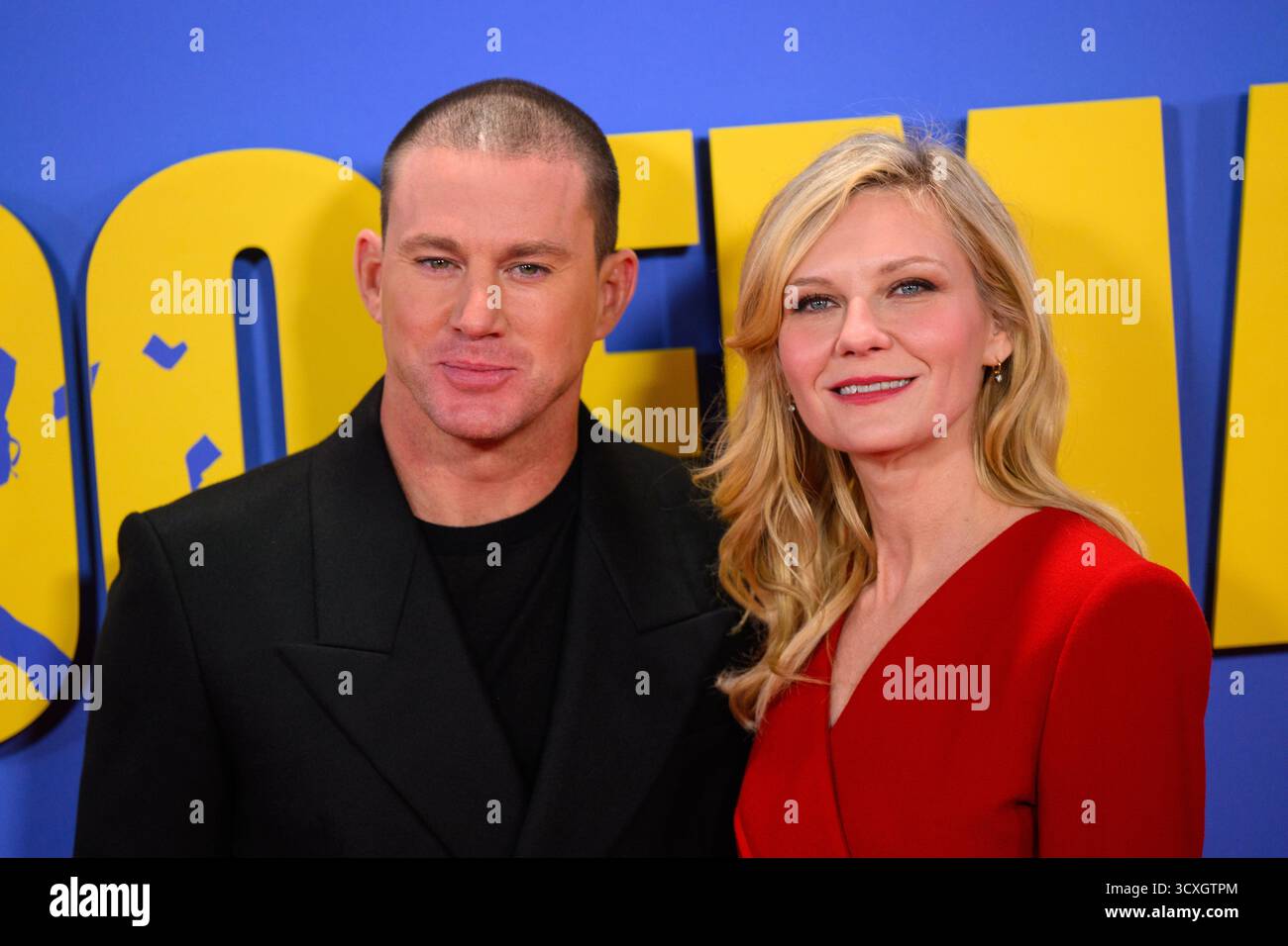 Londres, Royaume-Uni. 14 octobre 2025. Channing Tatum et Kristen Dunst assistent à la projection de Roofman au Southbank Centre, Royal Festival Hall, Londres, dans le cadre du BFI London film Festival. Le crédit photo devrait se lire : Matt Crossick/Alamy Live News Banque D'Images
