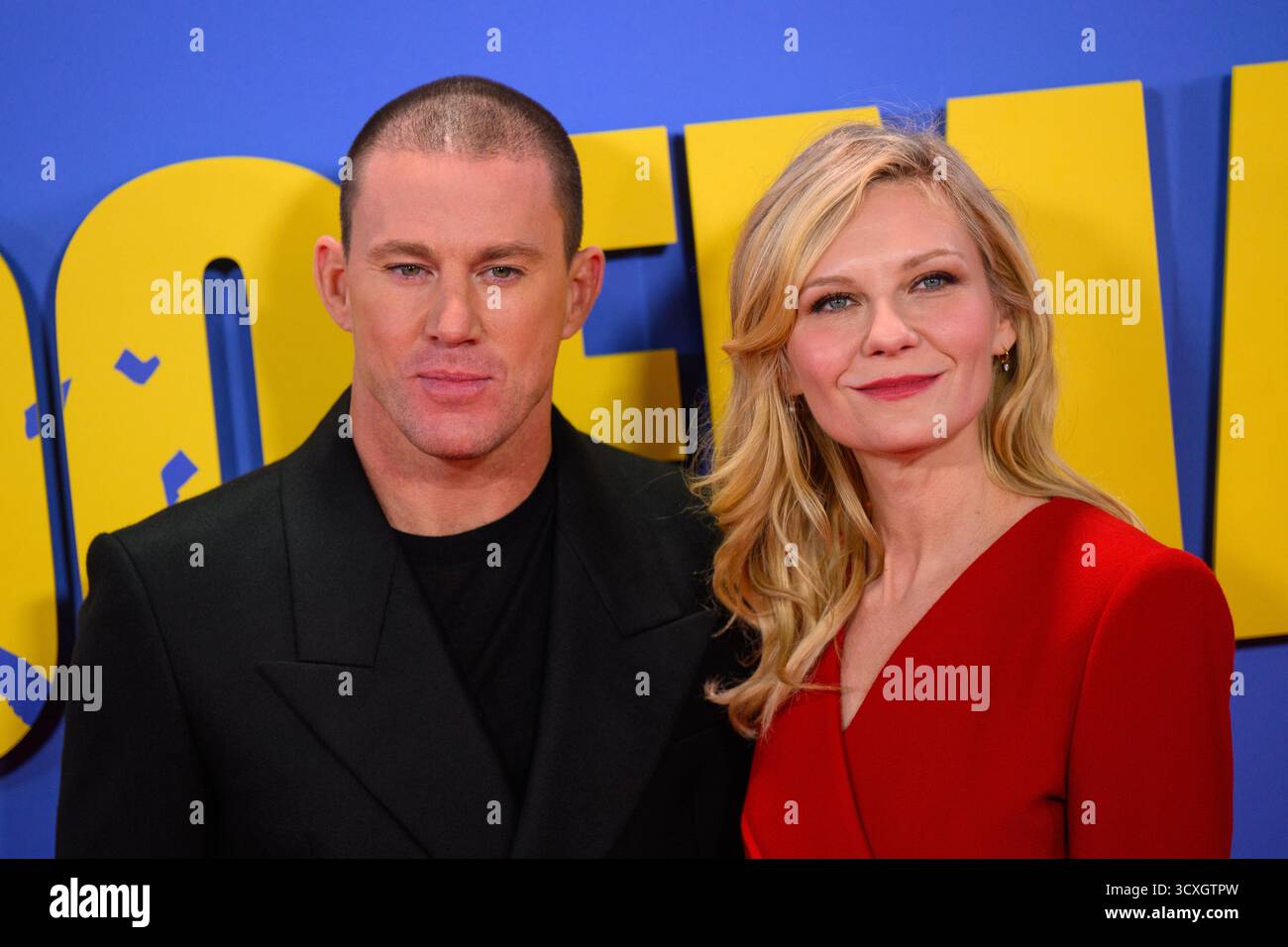 Londres, Royaume-Uni. 14 octobre 2025. Channing Tatum et Kristen Dunst assistent à la projection de Roofman au Southbank Centre, Royal Festival Hall, Londres, dans le cadre du BFI London film Festival. Le crédit photo devrait se lire : Matt Crossick/Alamy Live News Banque D'Images