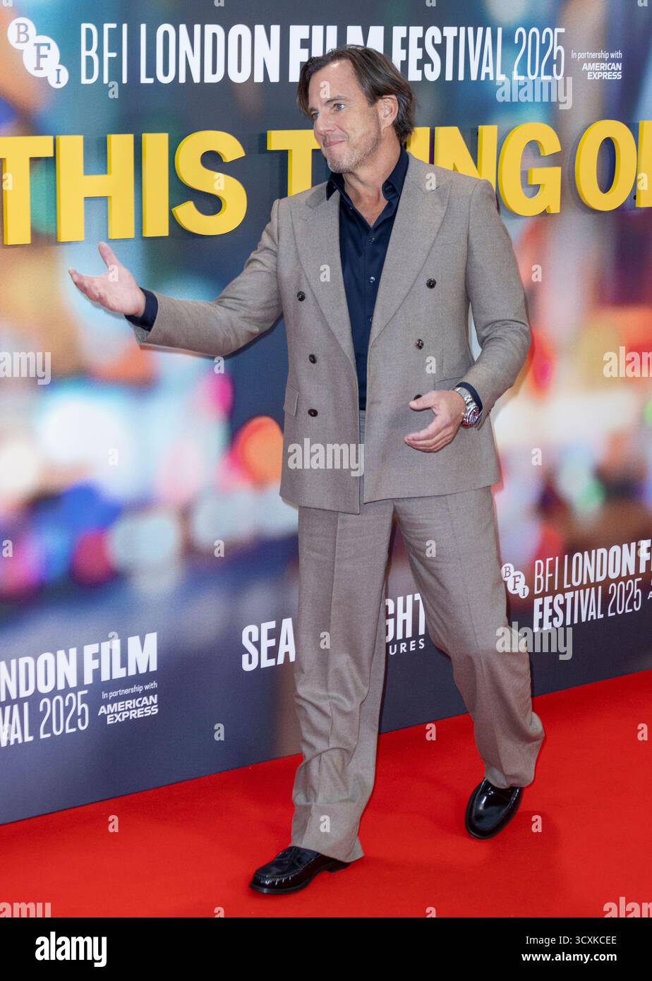 14 oct 2025, Londres, Angleterre, Royaume-Uni - Arnett participera-t-il est-ce que ça marche ? Première, BFI London film Festival 2025 - Royal Festival Hall Banque D'Images