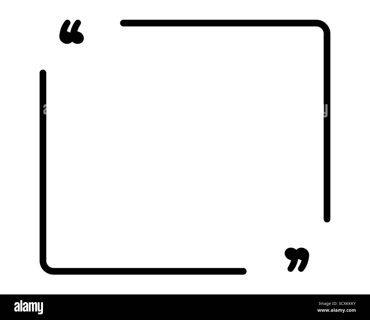 Ensemble de cadres de citation élégants pour des motifs de texte inspirants Illustration de Vecteur