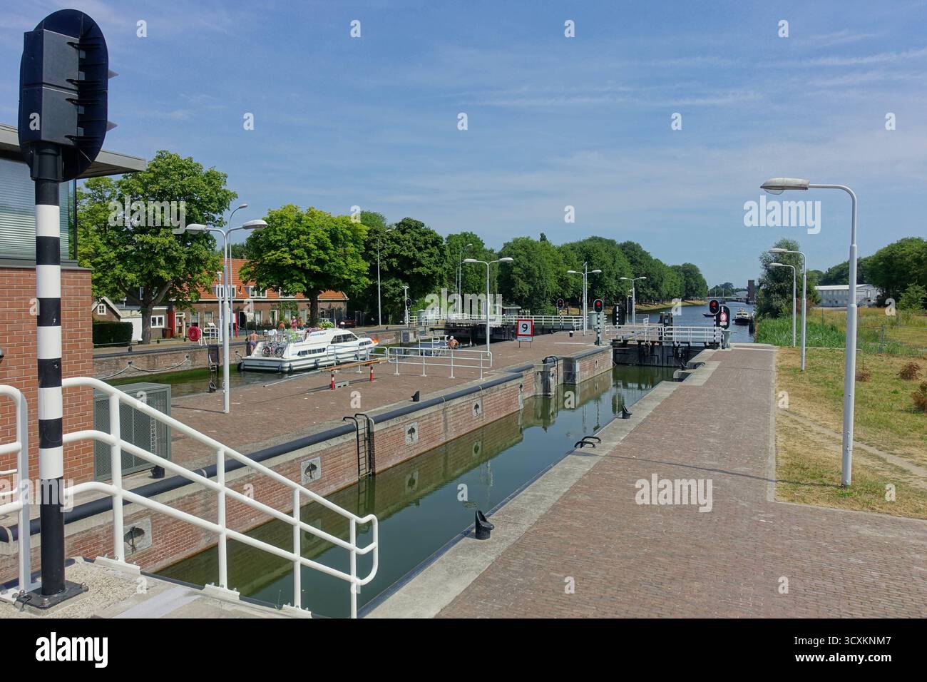 Amsterdam Willem I Locks Noord-Hollandsch kanaal // Amsterdam Willem I Locks Noord-Hollandsch kanaal *** Amsterdam Willem I Locks Noord Hollandsch kan Banque D'Images