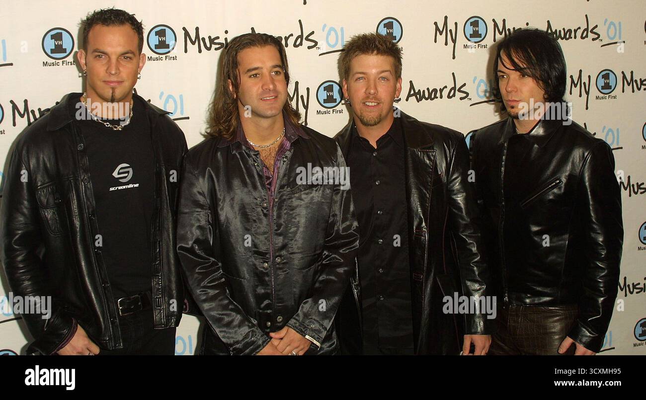 CREED @ MY VH 1 AWARDS SHRINE AUDITORIUM, LOS ANGELES 2/12/01 Banque D'Images