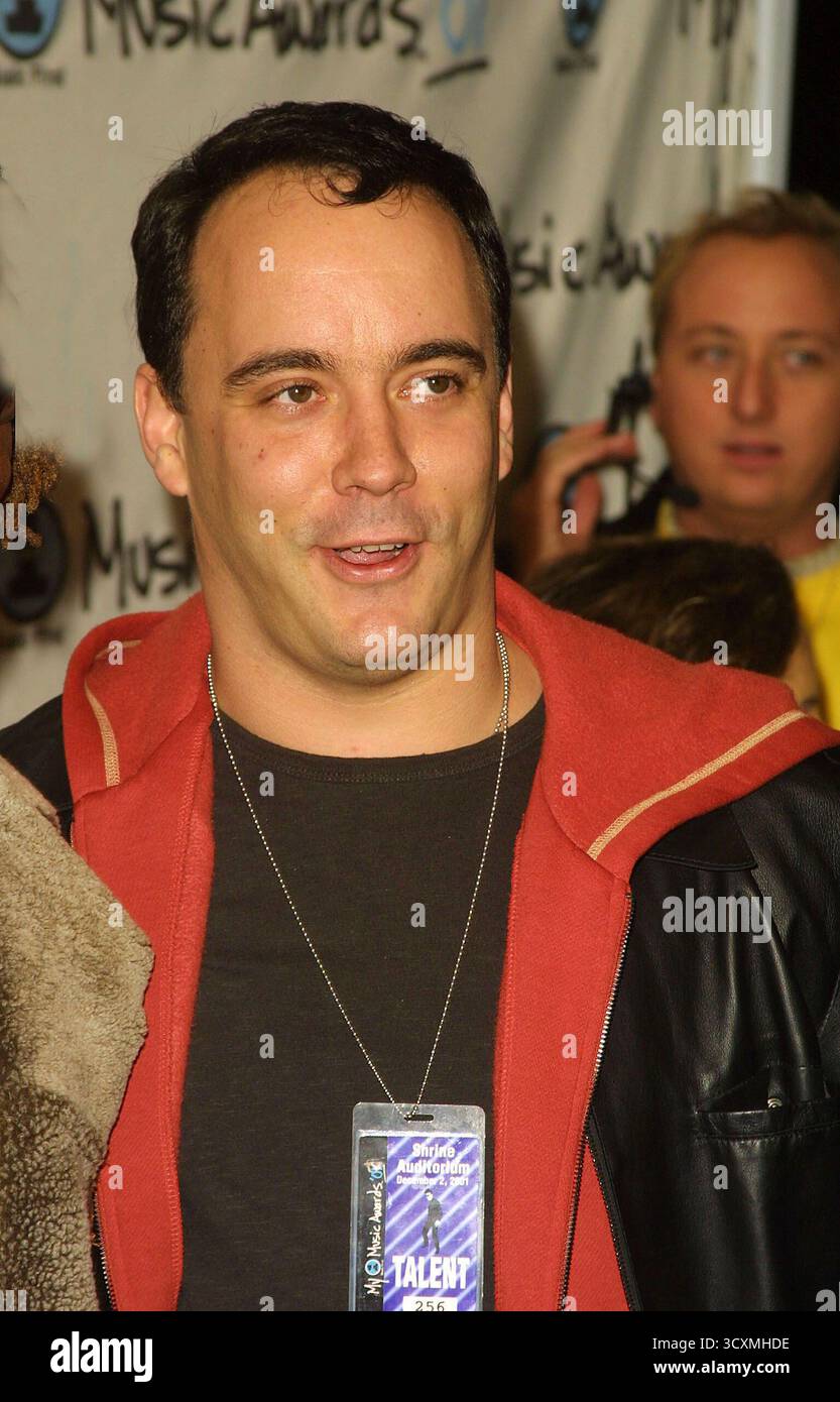 DAVE MATTHEWS @ MY VH 1 AWARDS SHRINE AUDITORIUM, LOS ANGELES 2/12/01 Banque D'Images
