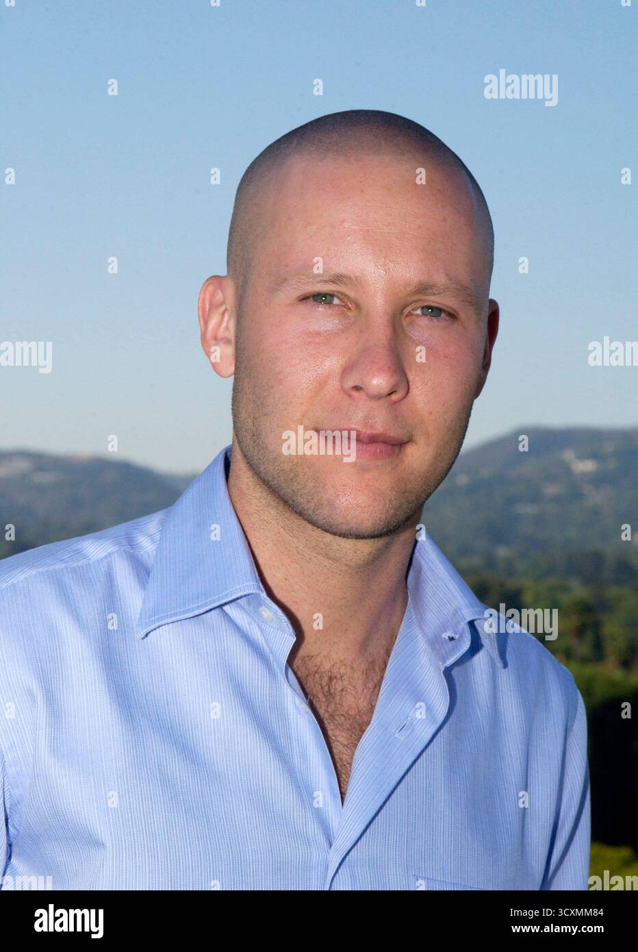 Michael Rosenbaum qui joue Lex Luthor dans la série télévisée Smallville. Septembre 2002. Banque D'Images