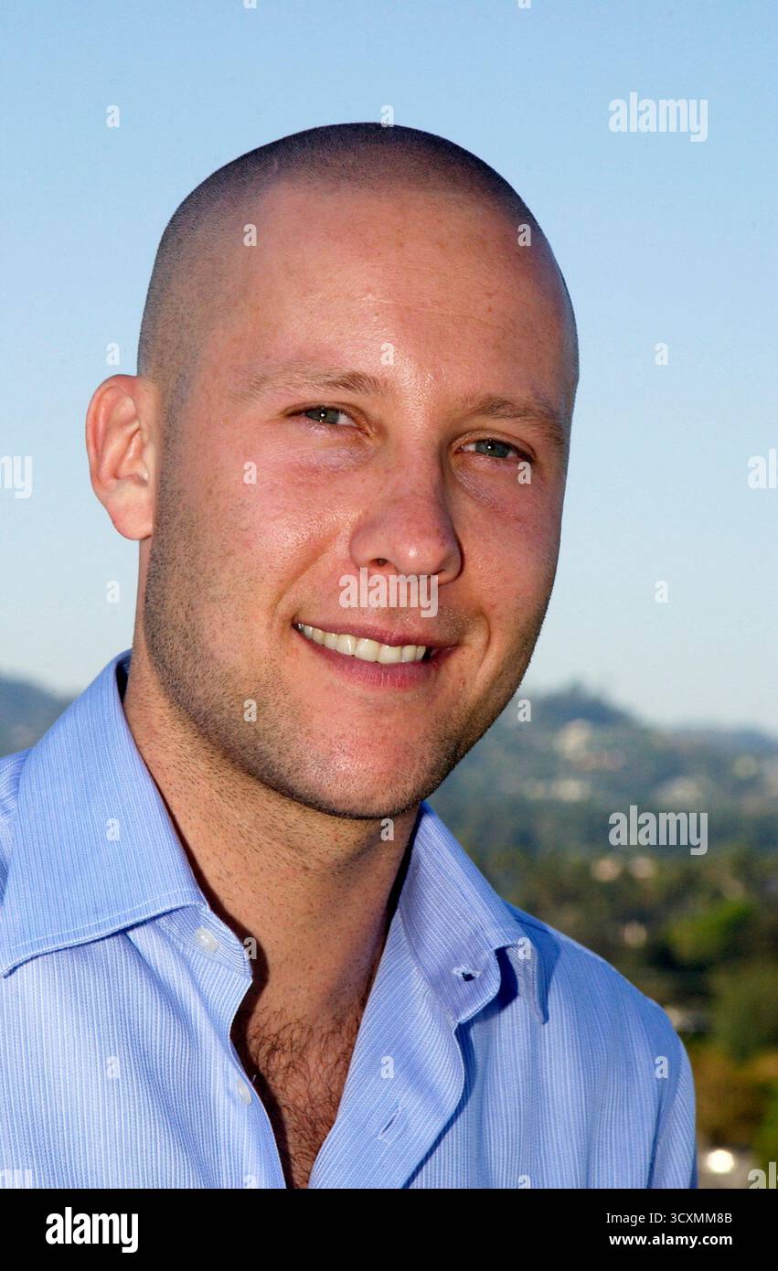 Michael Rosenbaum qui joue Lex Luthor dans la série télévisée Smallville. Septembre 2002. Banque D'Images