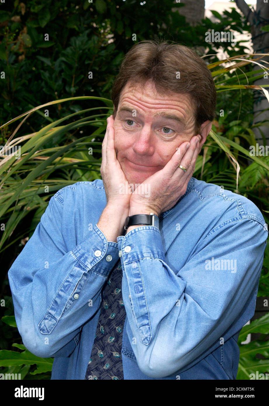 Bryan Cranston lors d'une conférence de presse pour la série télévisée 'Malcolm in the Middle', 21 octobre 2002 Banque D'Images