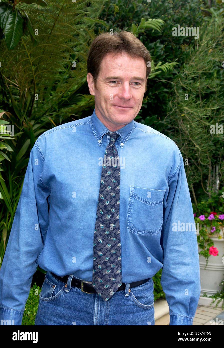 Bryan Cranston lors d'une conférence de presse pour la série télévisée 'Malcolm in the Middle', 21 octobre 2002 Banque D'Images