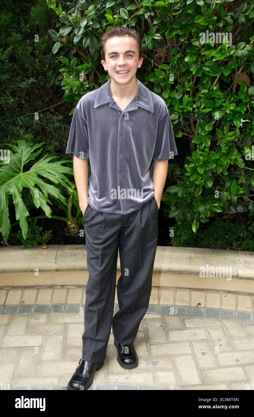 Frankie Muniz lors d'une conférence de presse pour la série télévisée 'Malcolm in the Middle', 21 octobre 2002 Banque D'Images