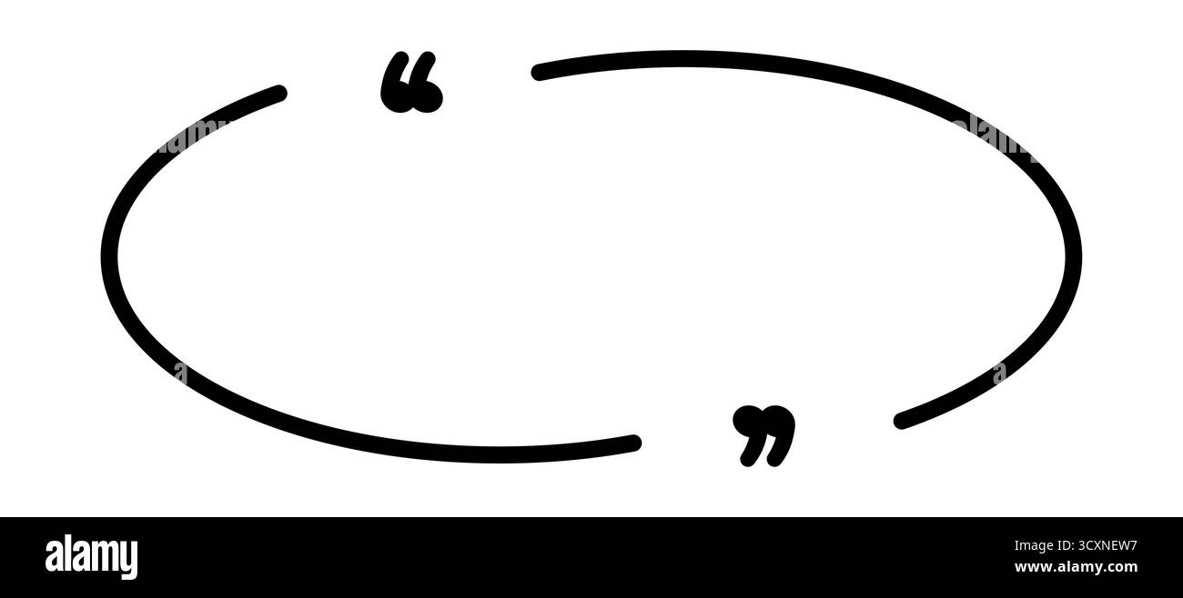 Cadres de citation ovales minimalistes pour un design de texte inspirant Illustration de Vecteur