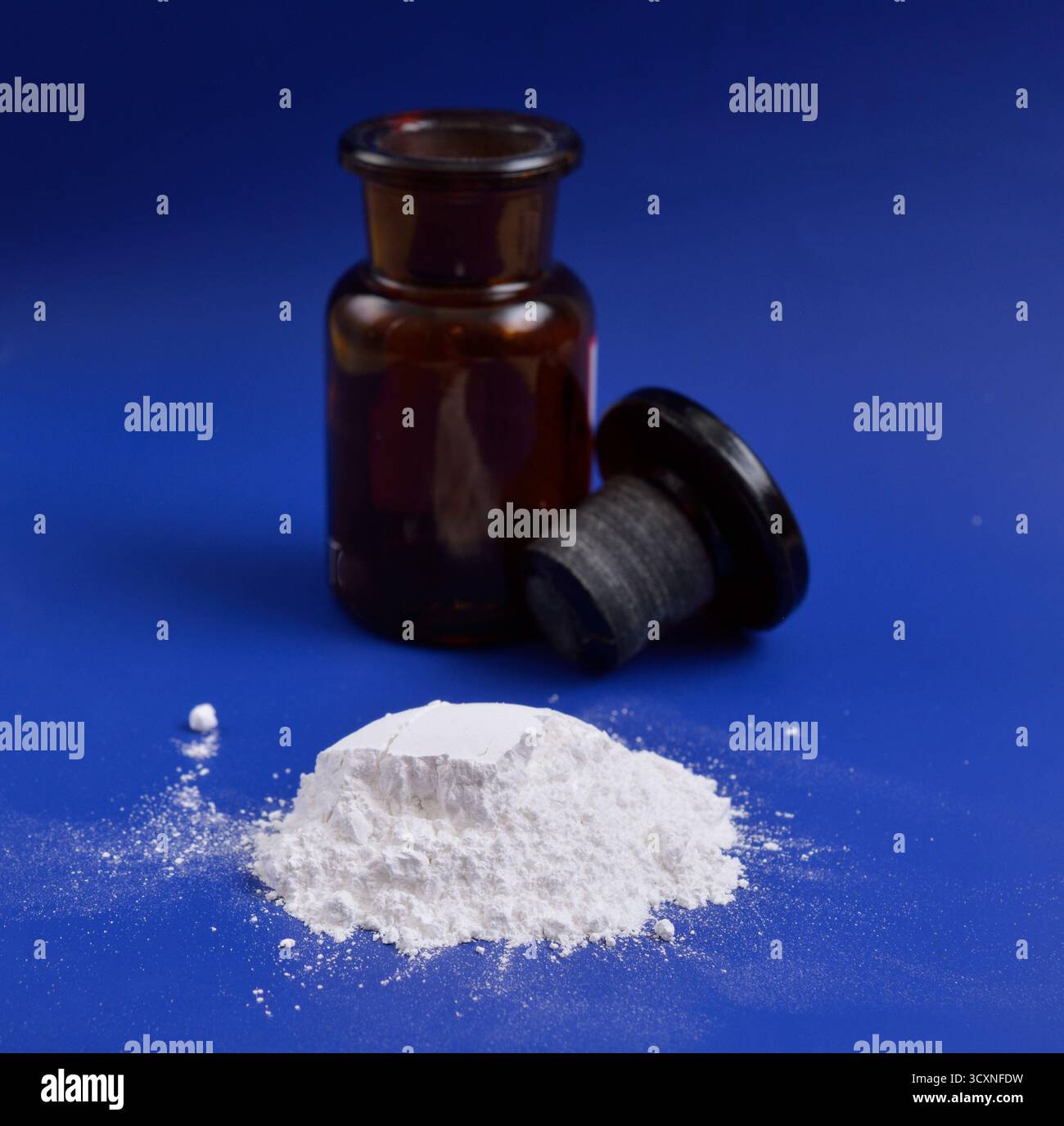Le stéarate de zinc est un savon de zinc largement utilisé industriellement. Banque D'Images
