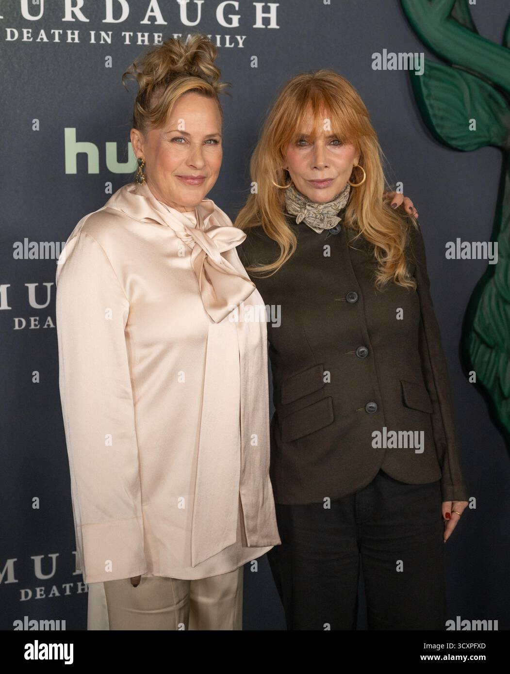 Patricia Arquette et Rosanna Arquette assistent à la première série télévisée Murdaugh Death in the Family de Hulu au 7 Hudson Square à New York, NY, le 13 octobre 2025 Banque D'Images