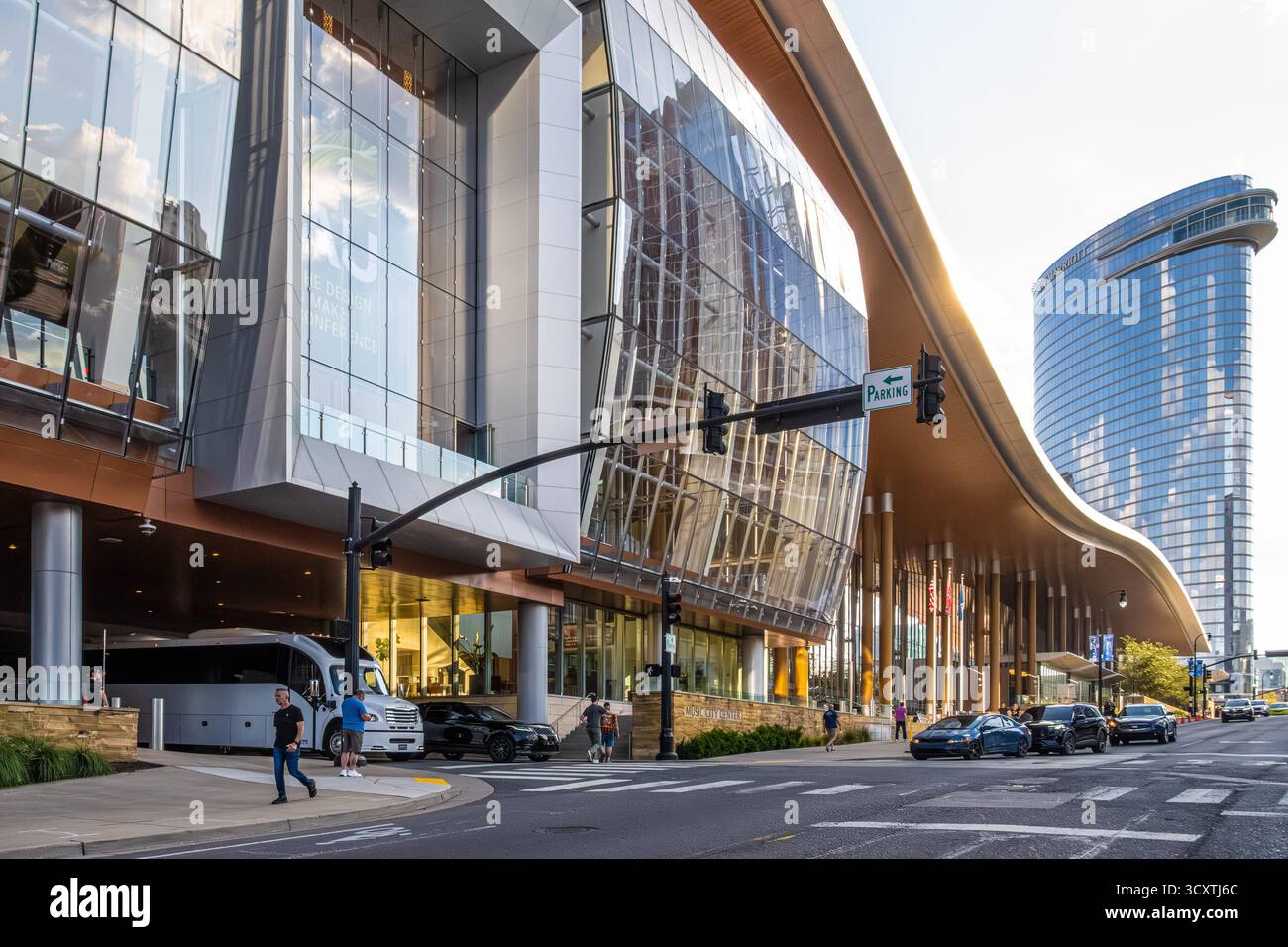 Music City Center dans le centre-ville de Nashville, Tennessee. (ÉTATS-UNIS) Banque D'Images