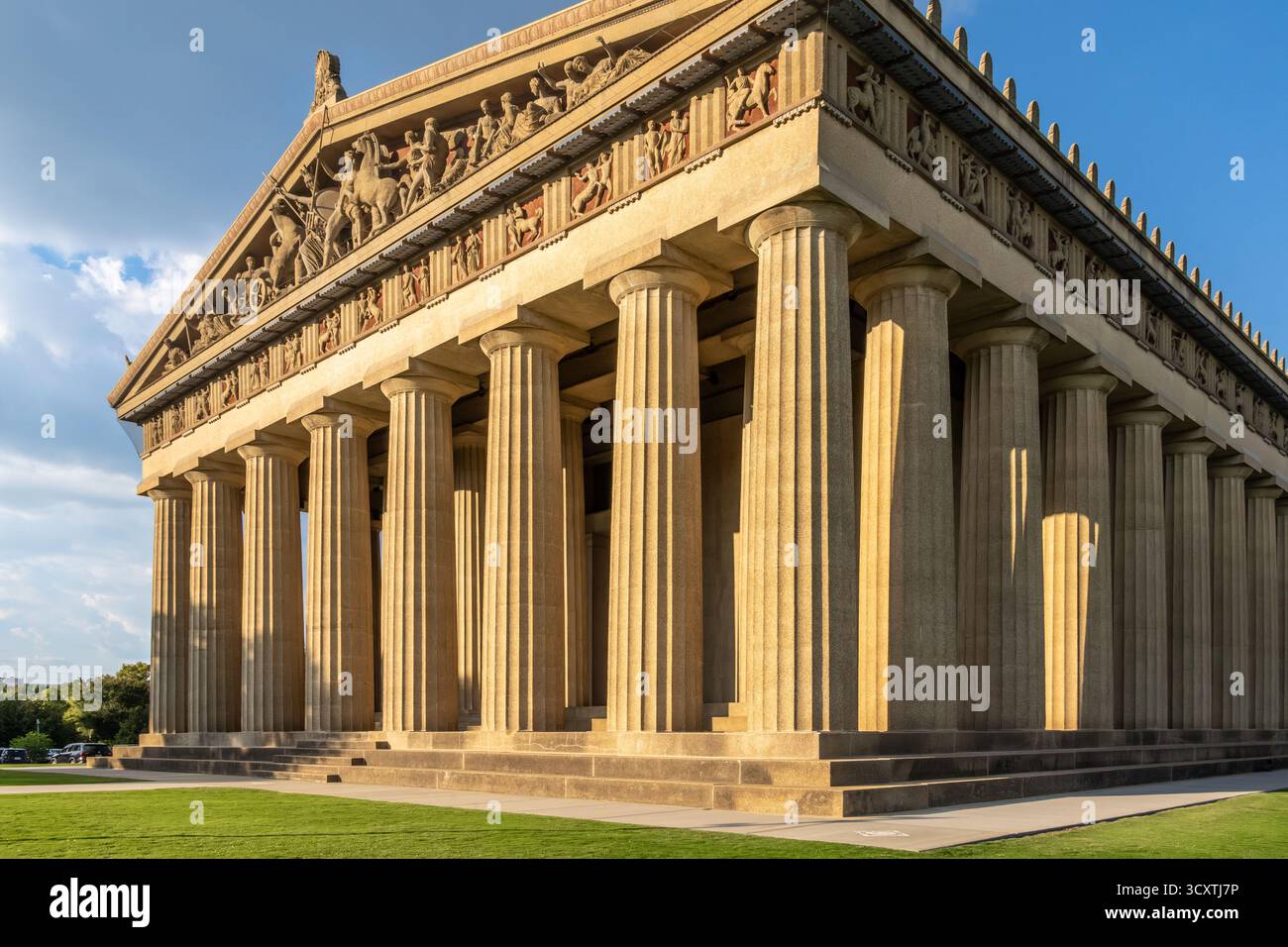 Le Parthénon du Centennial Park à Nashville, Tennessee, construit en 1897, est une réplique de taille réelle du Parthénon à Athènes, en Grèce. (ÉTATS-UNIS) Banque D'Images