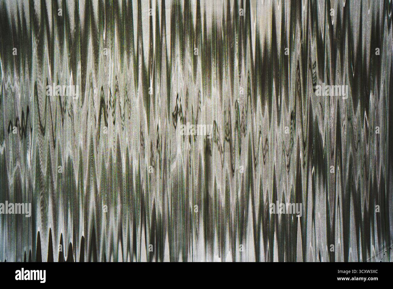 Motif abstrait ondulé noir monochrome créé à partir de la technique d'art de copie de photo sur la texture du papier Banque D'Images