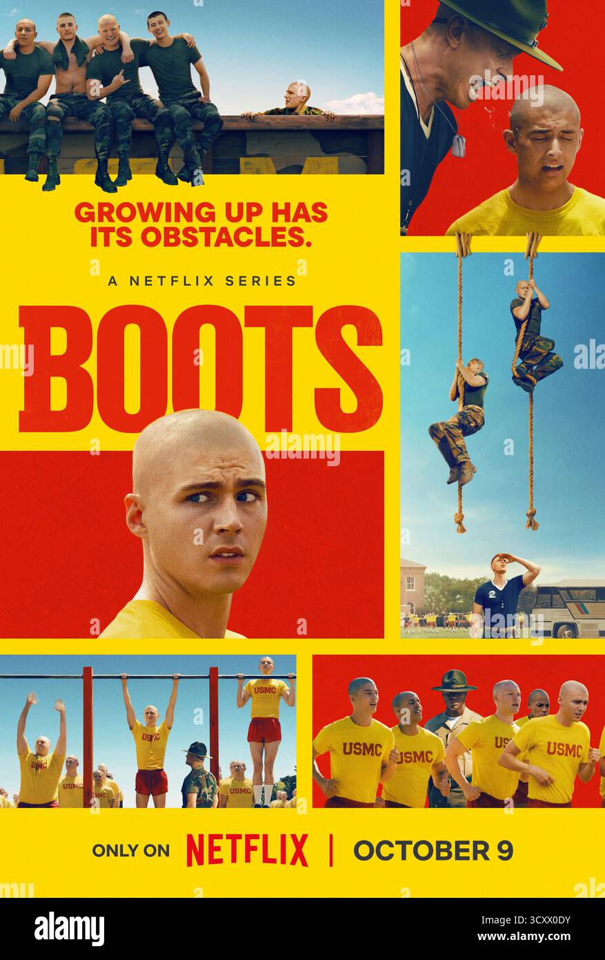 Affiche de la série télévisée Boots Banque D'Images Affiche de la série télévisée Boots Banque D'Images