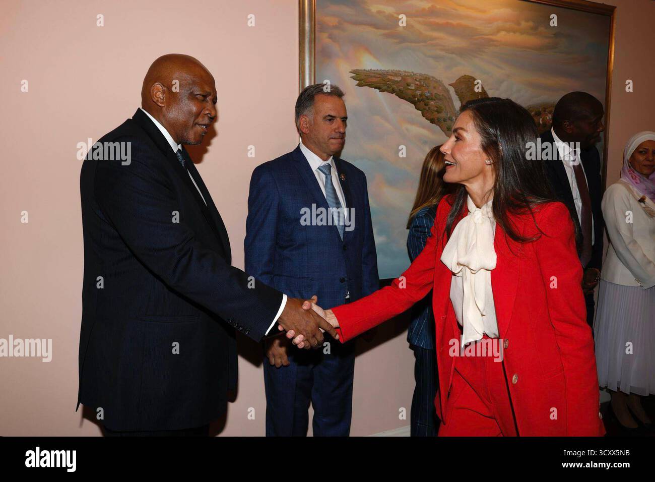 La Reine Letizia d'espagne lors de l'Assemblée de la FAO à l'occasion de la Journée mondiale de l'alimentation et du 80e anniversaire de sa fondation, Rome, Italie 16 cordon Press Banque D'Images