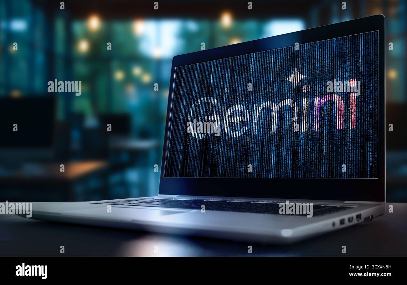 Technologie Google Gemini ai Banque D'Images