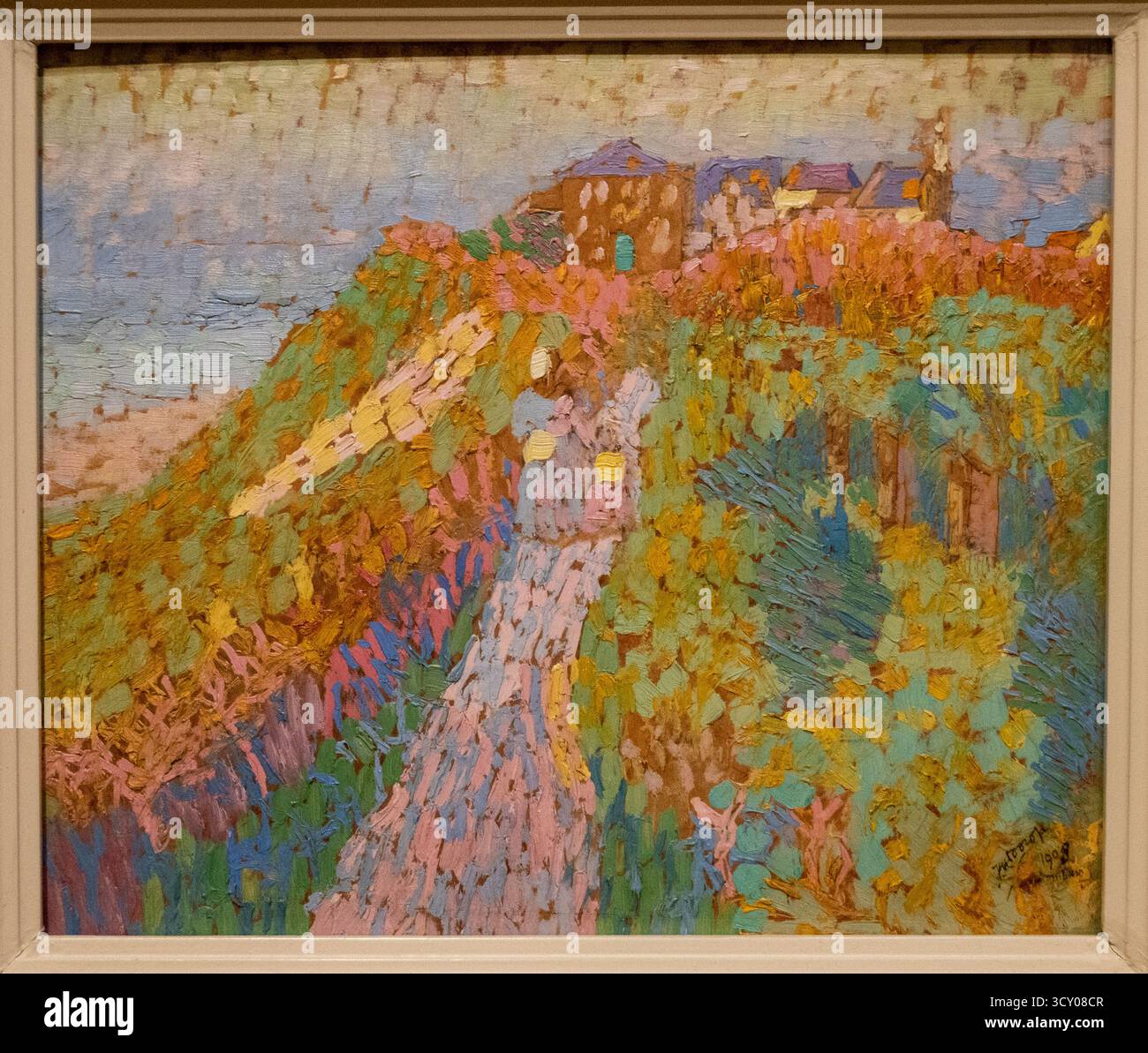 'Mer et dunes de Domburg' par Jan Toorop Banque D'Images