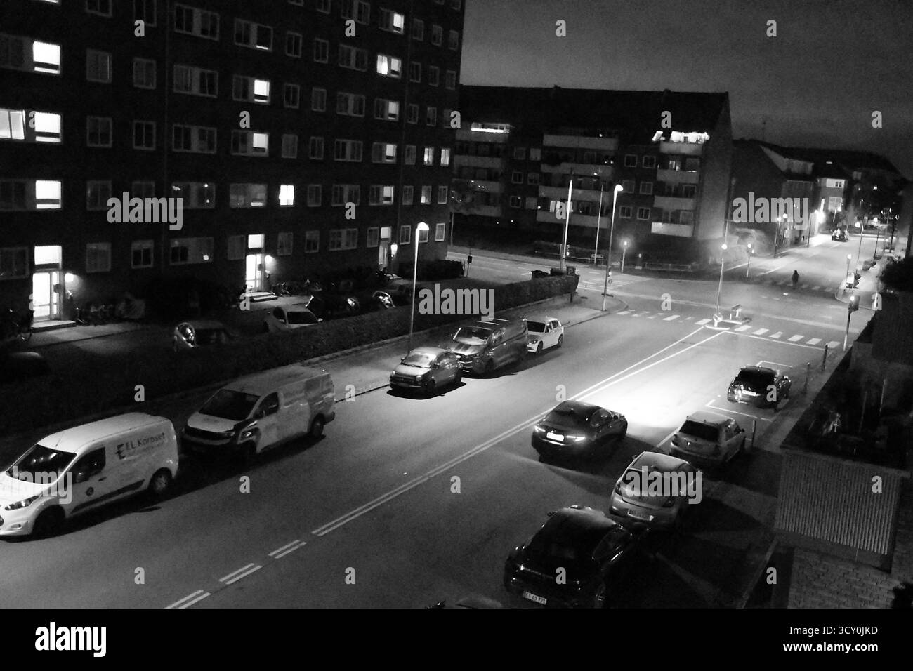 Copenhague/ Danemark/16 .OCTOBRE 2025/scène nocturne de kastrup copenhague. (Photo.Francis Joseph Deann/Dean Pictures) (non destiné à un usage commercial et éditorial uniquement) Banque D'Images