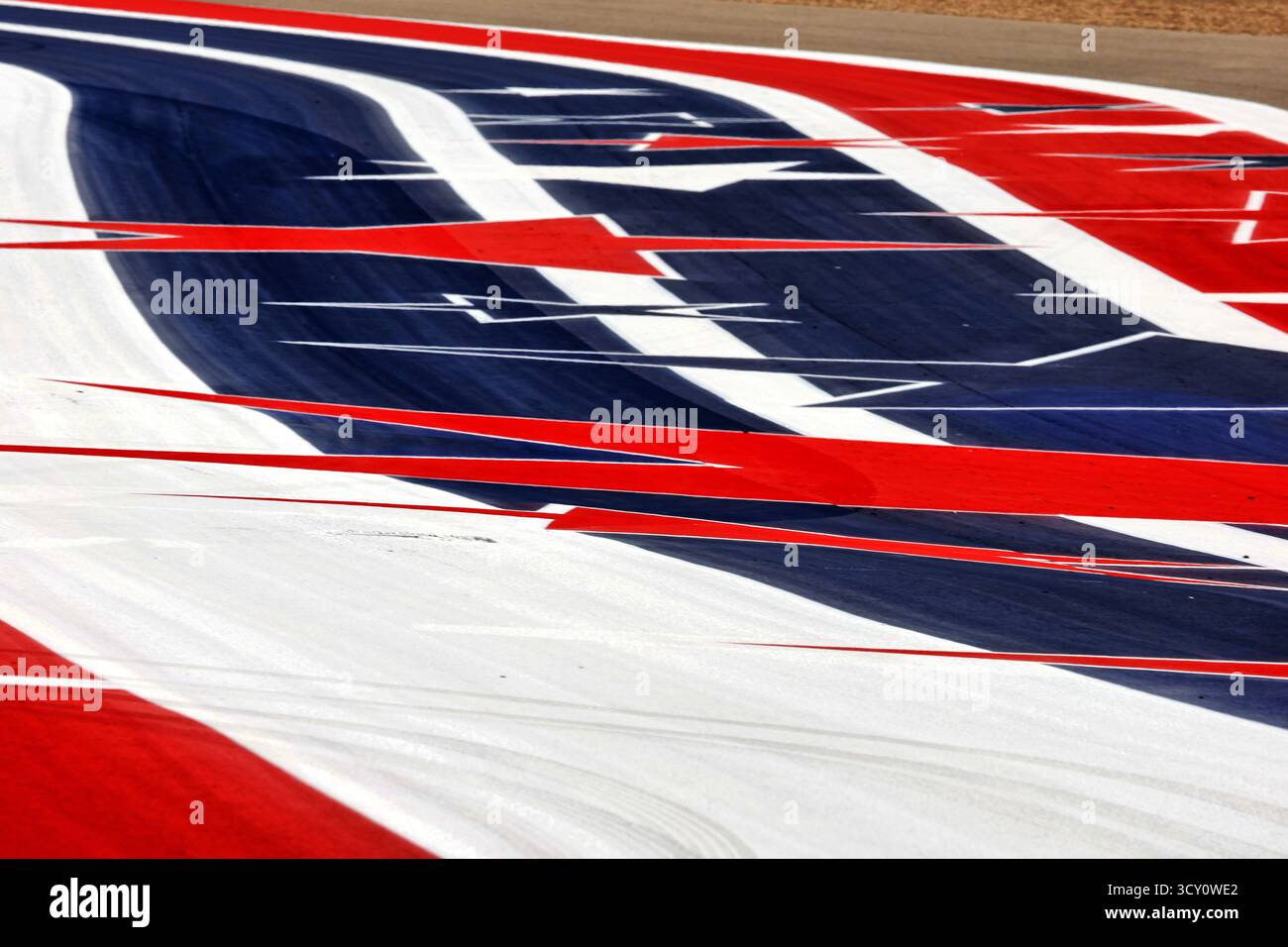 Austin, États-Unis. 16 octobre 2025. Atmosphère du circuit - détail de la piste. 16.10.2025. Formula 1 World Championship, Rd 19, United States Grand Prix, Austin, Texas, USA, jour de préparation. Crédit : James Moy/Alamy Live News Banque D'Images