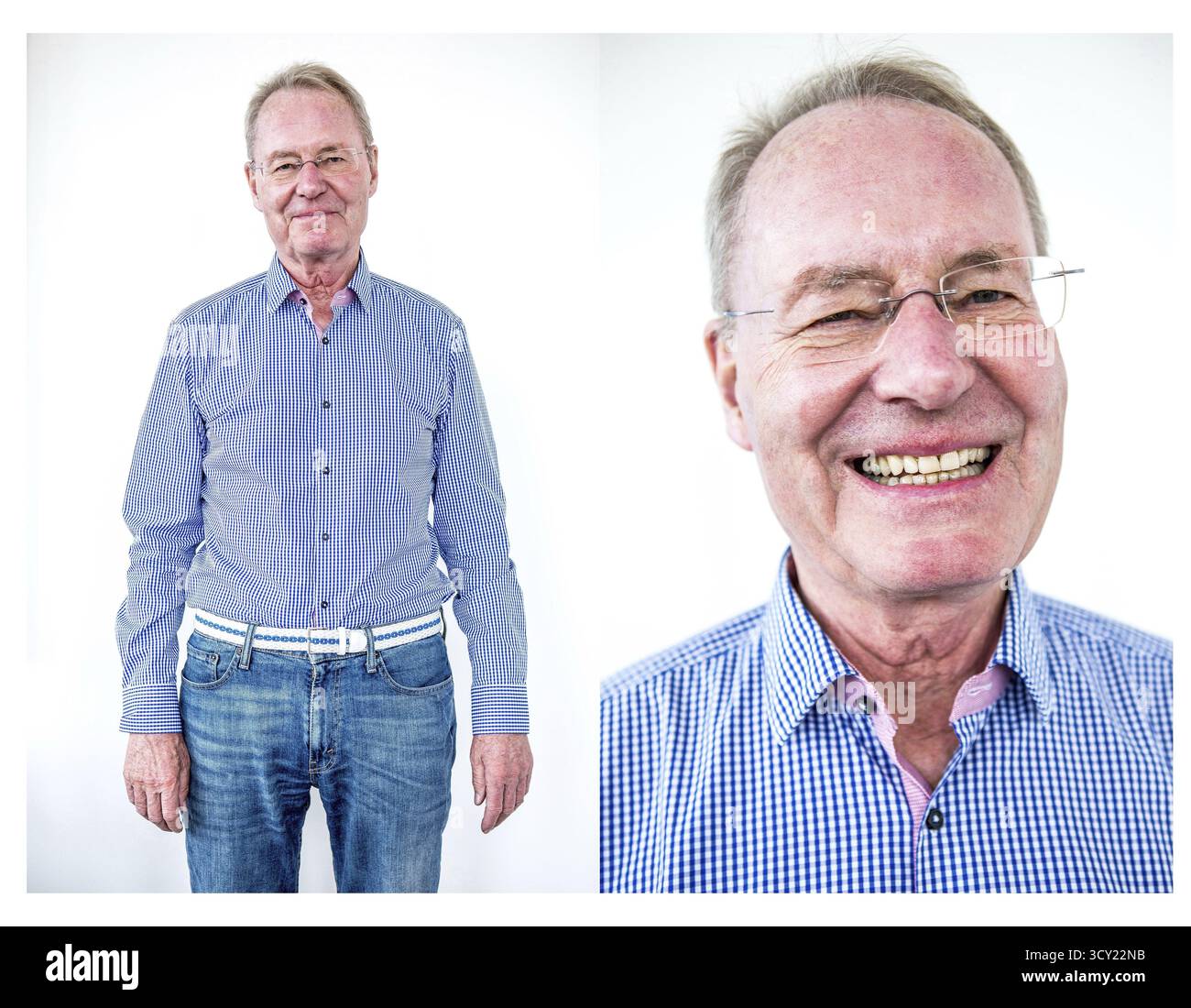 DEU Allemagne Berlin Olaf Henkel dans un appartement sur Friedrichstr Banque D'Images