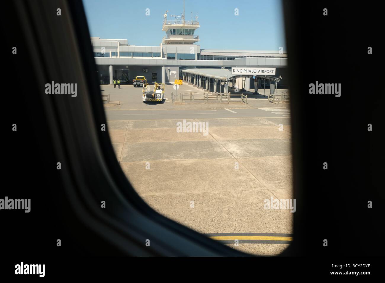 Vue du terminal King Phalo de l'est de Londres à l'arrivée de Durban, octobre 2025. Banque D'Images