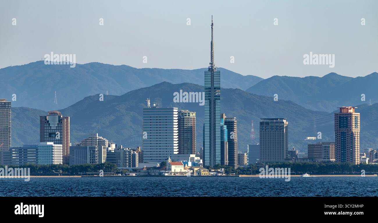 Horizon de Fukuoka, Japon Banque D'Images