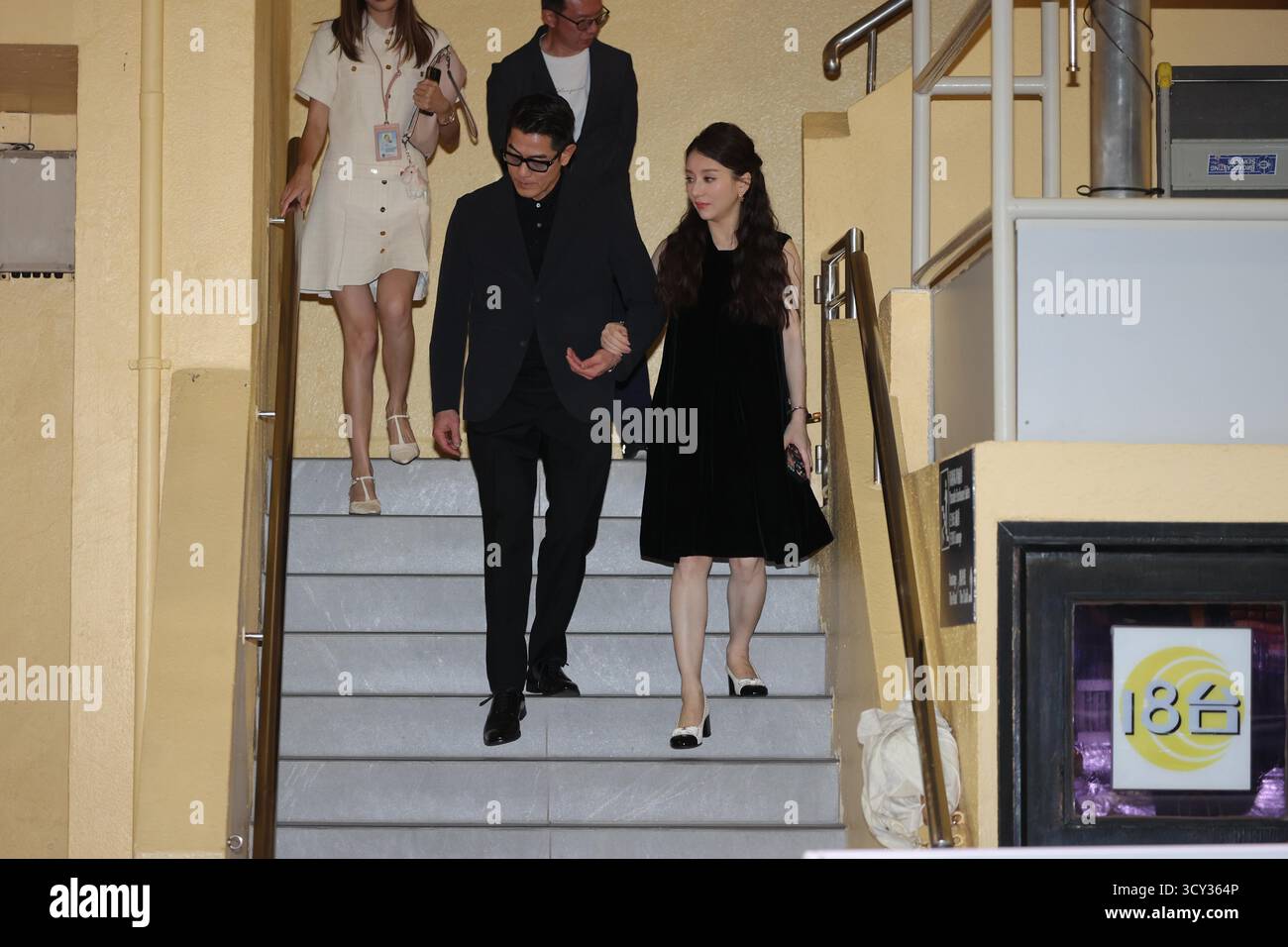 Le chanteur, danseur et acteur de Hong Kong Aaron Kwok participe à une activité à Hong Kong, en Chine. 15 octobre 2025. (Photo par Imaginechina/Sipa USA) crédit : Sipa US/Alamy Live News Banque D'Images