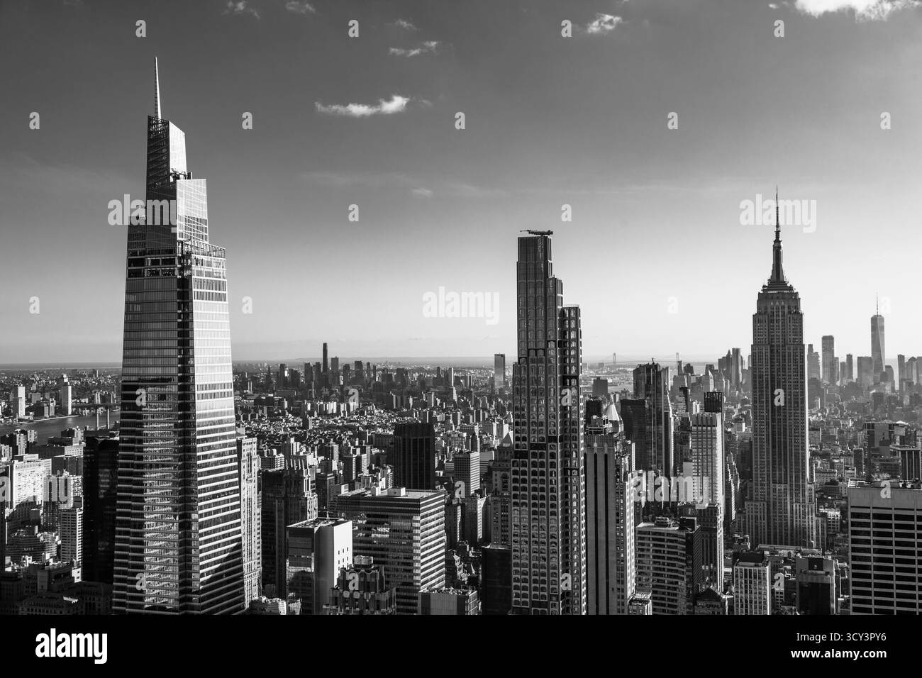 Section de midtown manhattan Banque d'images noir et blanc - Alamy