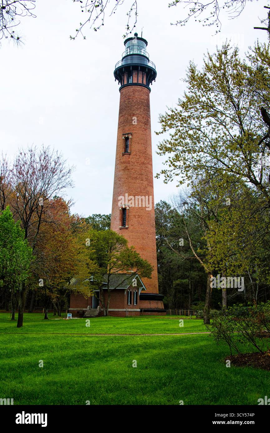 Outer Banks en Caroline du Nord USA Currituck Lighthouse Beach NC Corolle Banque D'Images
