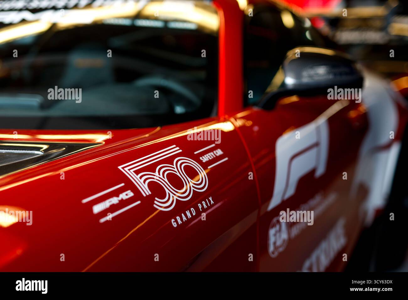 FIA Mercedes-AMG GT Black Series Safety car 500e anniversaire du Grand Prix des États-Unis de formule 1 2025, 19e manche du Championnat du monde de formule 1 2025 de la FIA du 17 au 19 octobre 2025 sur le circuit des Amériques, à Austin, Texas, États-Unis d'Amérique Banque D'Images