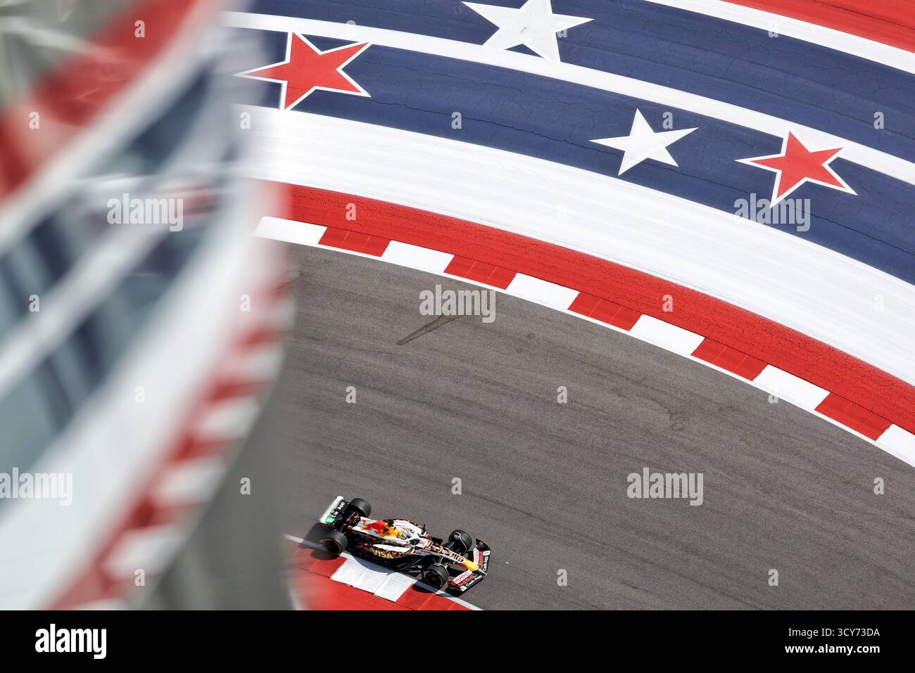 Austin, États-Unis. 17 octobre 2025. Isack Hadjar (FRA) Racing Bulls VCARB 02. 17.10.2025. Formula 1 World Championship, Rd 19, United States Grand Prix, Austin, Texas, USA, Sprint Qualifying Day Credit : James Moy/Alamy Live News Banque D'Images