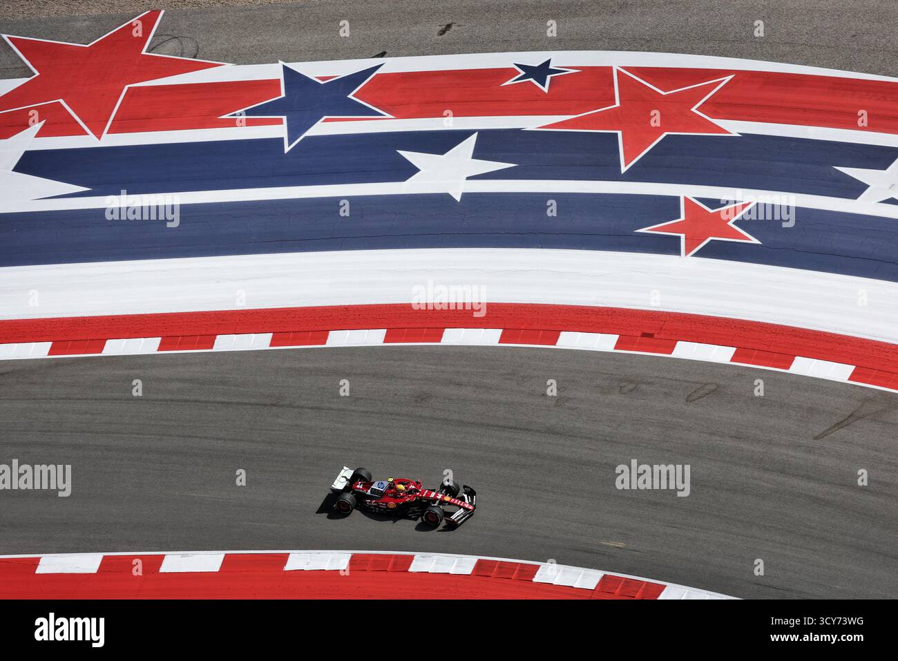 Austin, États-Unis. 17 octobre 2025. Lewis Hamilton (GBR) Ferrari SF-25. 17.10.2025. Formula 1 World Championship, Rd 19, United States Grand Prix, Austin, Texas, USA, Sprint Qualifying Day Credit : James Moy/Alamy Live News Banque D'Images