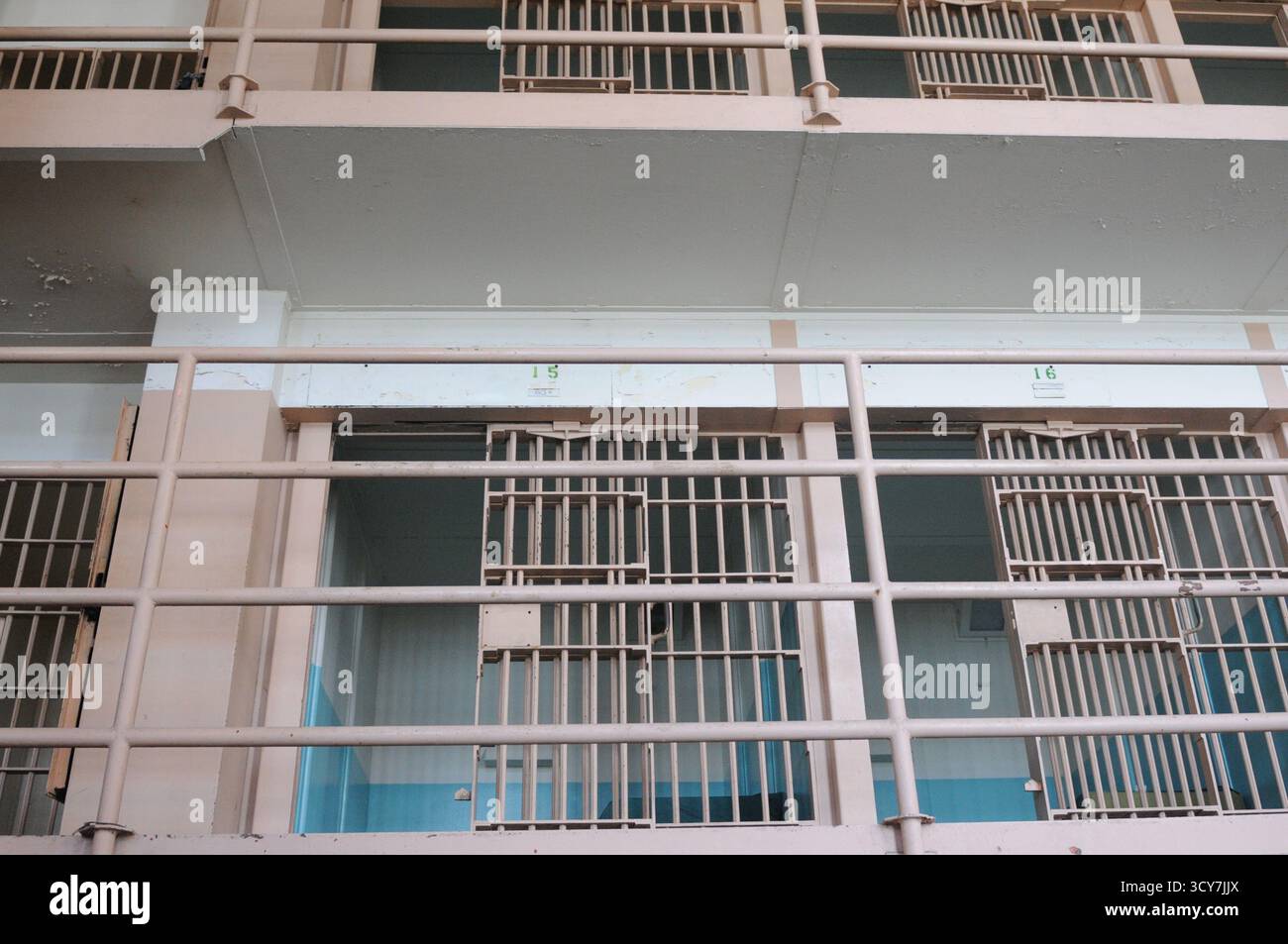 Prison d'Alcatraz, une île célèbre située dans la baie de San Francisco, en Californie. Banque D'Images