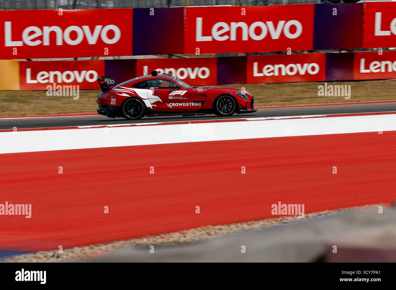 FIA Mercedes-AMG GT Black Series Safety car 500e anniversaire du Grand Prix des États-Unis de formule 1 2025, 19e manche du Championnat du monde de formule 1 2025 de la FIA du 17 au 19 octobre 2025 sur le circuit des Amériques, à Austin, Texas, États-Unis d'Amérique Banque D'Images