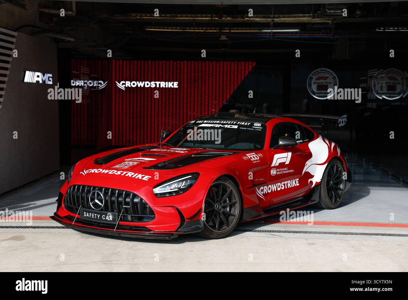 FIA Mercedes-AMG GT Black Series Safety car 500e anniversaire du Grand Prix des États-Unis de formule 1 2025, 19e manche du Championnat du monde de formule 1 2025 de la FIA du 17 au 19 octobre 2025 sur le circuit des Amériques, à Austin, Texas, États-Unis d'Amérique Banque D'Images