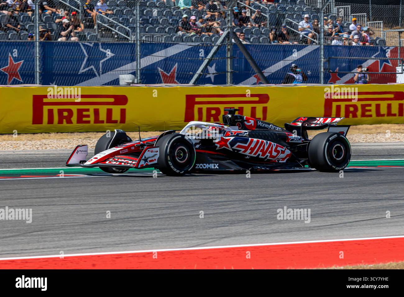 Austin, Texas, États-Unis, 17 octobre 2025, Esteban Ocon, Haas F1 Team, lors de la Journée de qualification F1, Copyright : Filip Skripko/Alamy Live News Banque D'Images