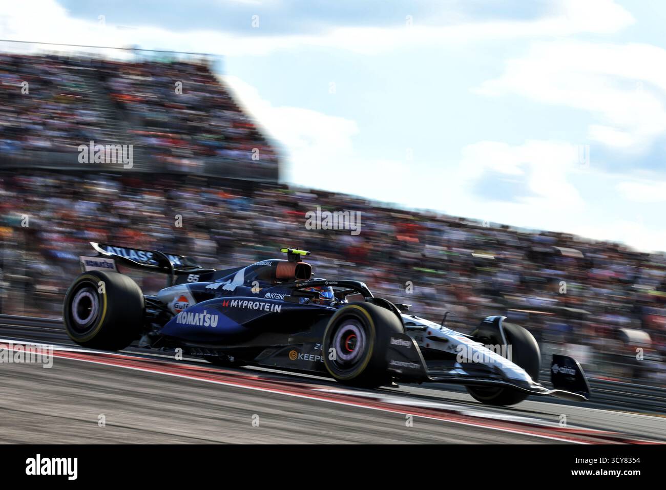 Austin, États-Unis. 17 octobre 2025. Carlos Sainz (ESP) Atlassian Williams Racing FW47. 17.10.2025. Formula 1 World Championship, Rd 19, United States Grand Prix, Austin, Texas, USA, Sprint Qualifying Day Credit : James Moy/Alamy Live News Banque D'Images