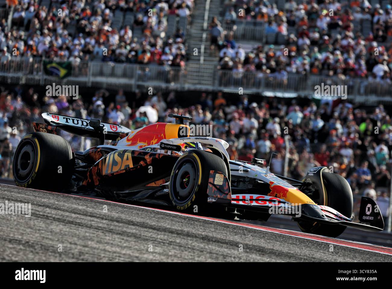Austin, États-Unis. 17 octobre 2025. Isack Hadjar (FRA) Racing Bulls VCARB 02. 17.10.2025. Formula 1 World Championship, Rd 19, United States Grand Prix, Austin, Texas, USA, Sprint Qualifying Day Credit : James Moy/Alamy Live News Banque D'Images