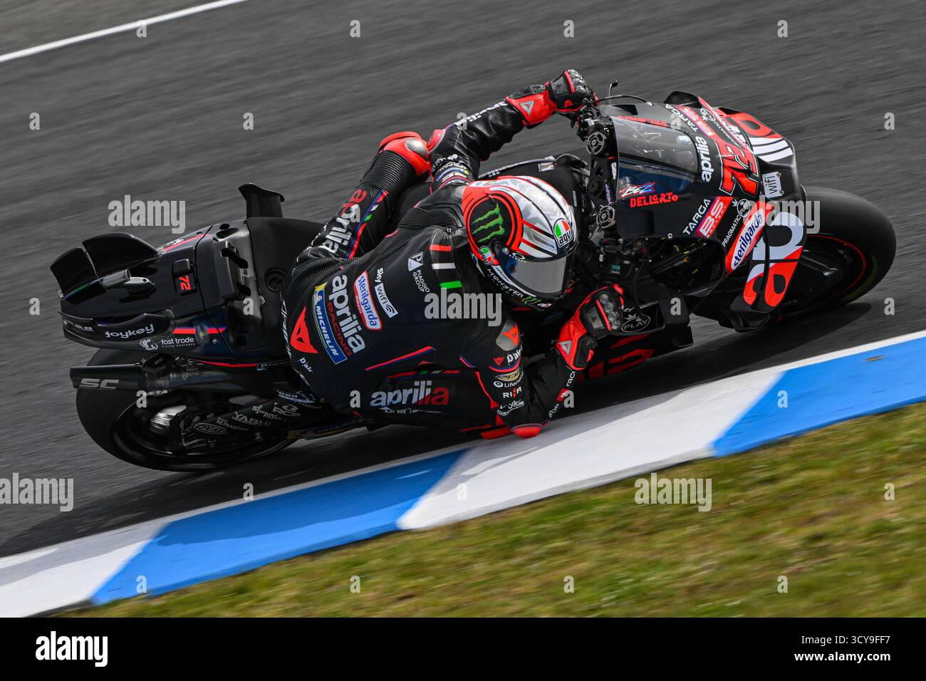 Qualification pour le Grand Prix d'Australie de MotoGP Ligui Moly sur le circuit de Phillip Island. Australie 18 octobre 2025 en photo : Marco Bezzecchi Clasificacion del Gran Premio Ligui Moly de MotoGP de Australia en el circuito de Phillip Island. 18 de Octubre de 2025 POOL/ MotoGP.com/Cordon les images de presse seront à usage éditorial exclusif. Crédit obligatoire : © MotoGP.com crédit : CORDON PRESS/Alamy Live News Banque D'Images