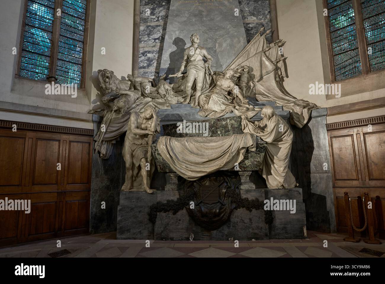 Mausolée du Maréchal de Saxe. Église Saint-Thomas. Strasbourg, Alsace. France. Banque D'Images