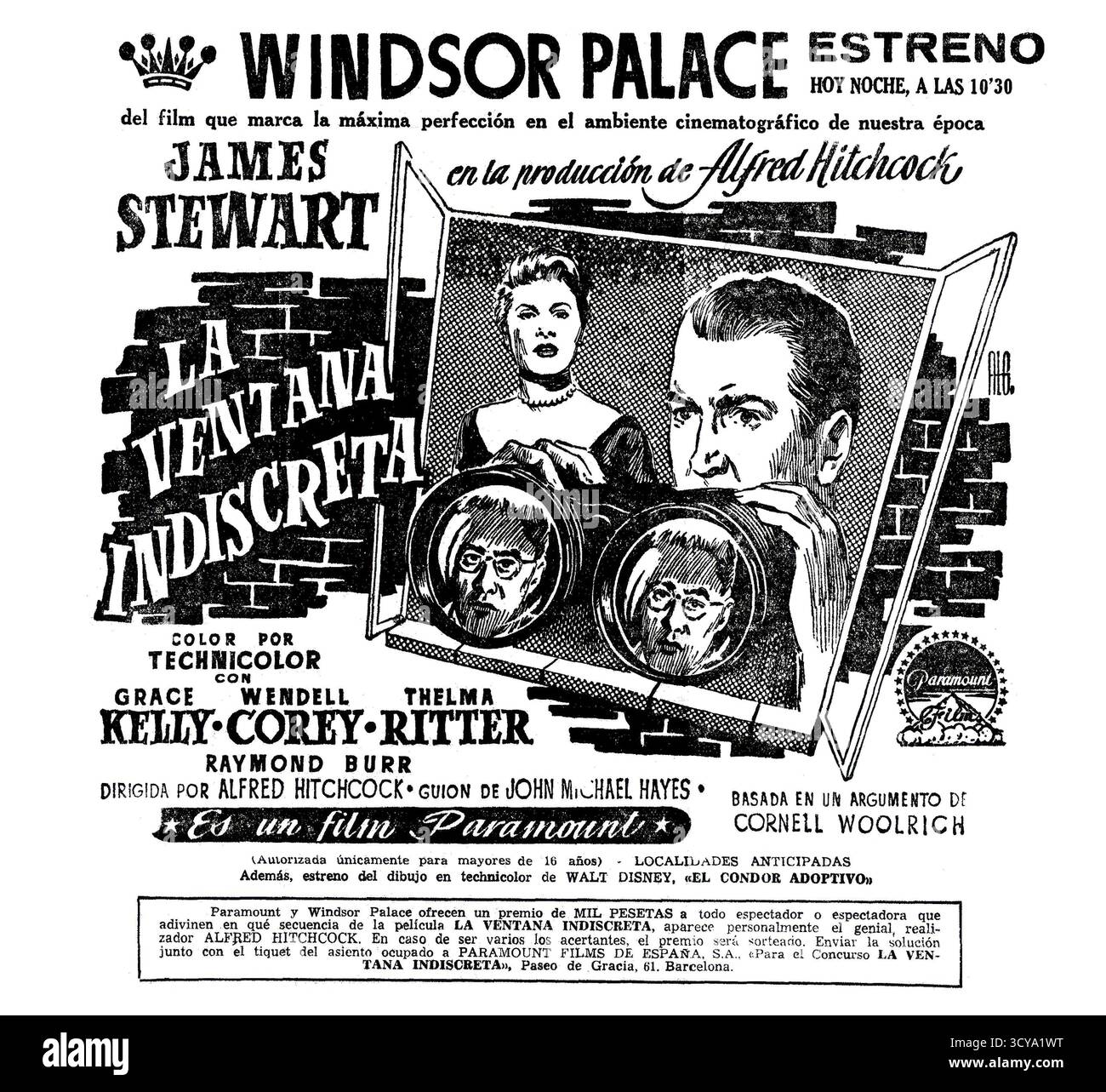 FENÊTRE ARRIÈRE d'ALFRED HITCHCOCK (1954) -titre original : LUNETTE ARRIÈRE-, réalisé par ALFRED HITCHCOCK. Crédit : PARAMOUNT PICTURES / album Banque D'Images FENÊTRE ARRIÈRE d'ALFRED HITCHCOCK (1954) -titre original : LUNETTE ARRIÈRE-, réalisé par ALFRED HITCHCOCK. Crédit : PARAMOUNT PICTURES / album Banque D'Images
