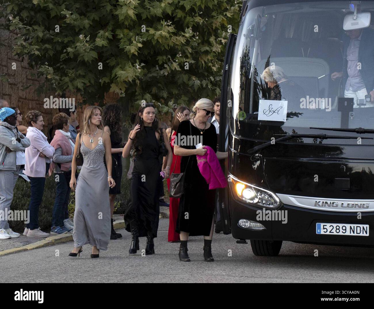 Valladolid, Espagne. 17 octobre 2025. Lors du prémariage de Stella Banderas et Alex Gruszynski à Valladolid le vendredi 17 octobre 2025. Crédit : CORDON PRESS/Alamy Live News Banque D'Images