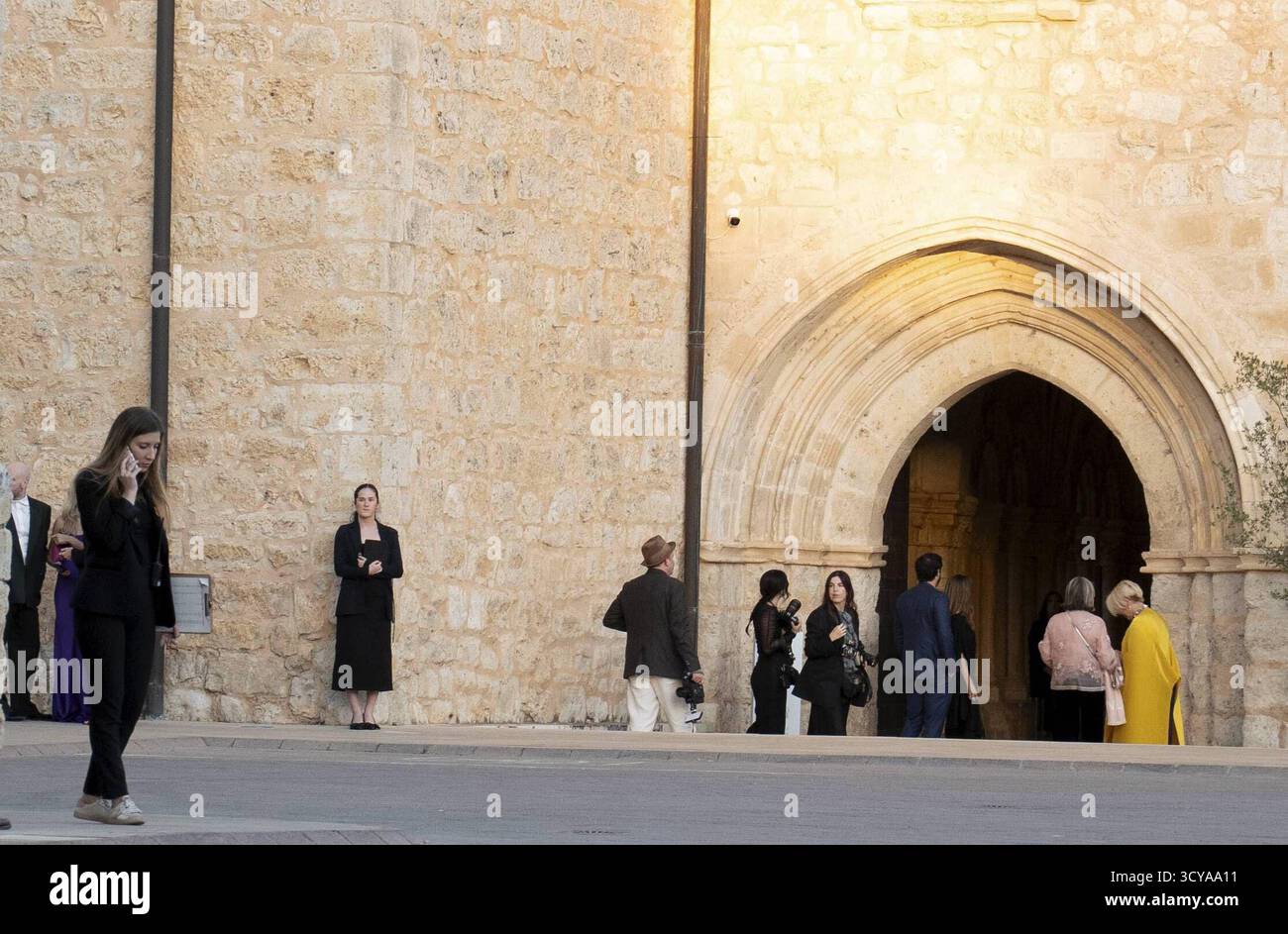 Valladolid, Espagne. 17 octobre 2025. Lors du prémariage de Stella Banderas et Alex Gruszynski à Valladolid le vendredi 17 octobre 2025. Crédit : CORDON PRESS/Alamy Live News Banque D'Images