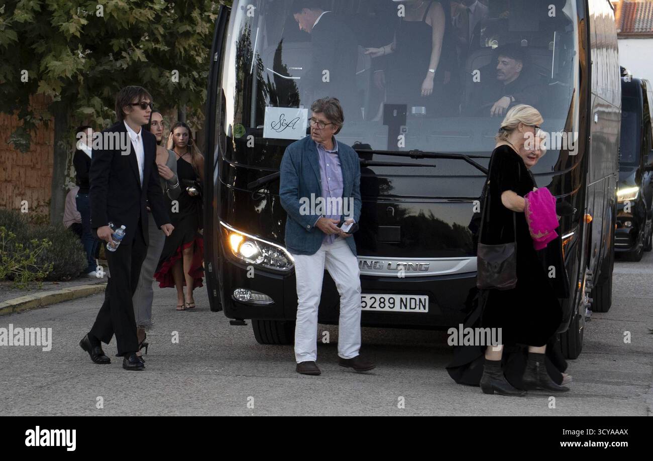Valladolid, Espagne. 17 octobre 2025. Lors du prémariage de Stella Banderas et Alex Gruszynski à Valladolid le vendredi 17 octobre 2025. Crédit : CORDON PRESS/Alamy Live News Banque D'Images