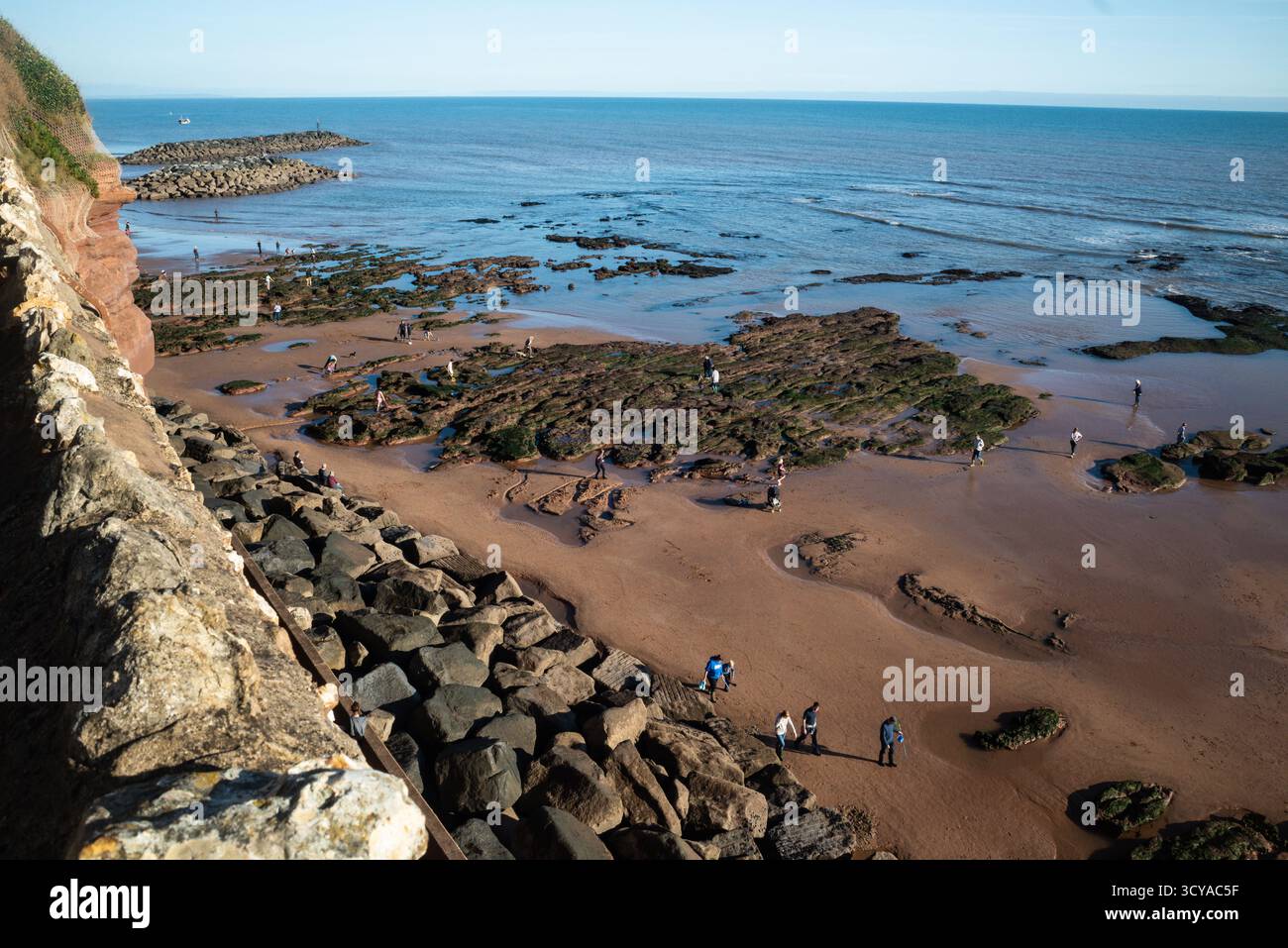 Sidmouth Beach. Banque D'Images
