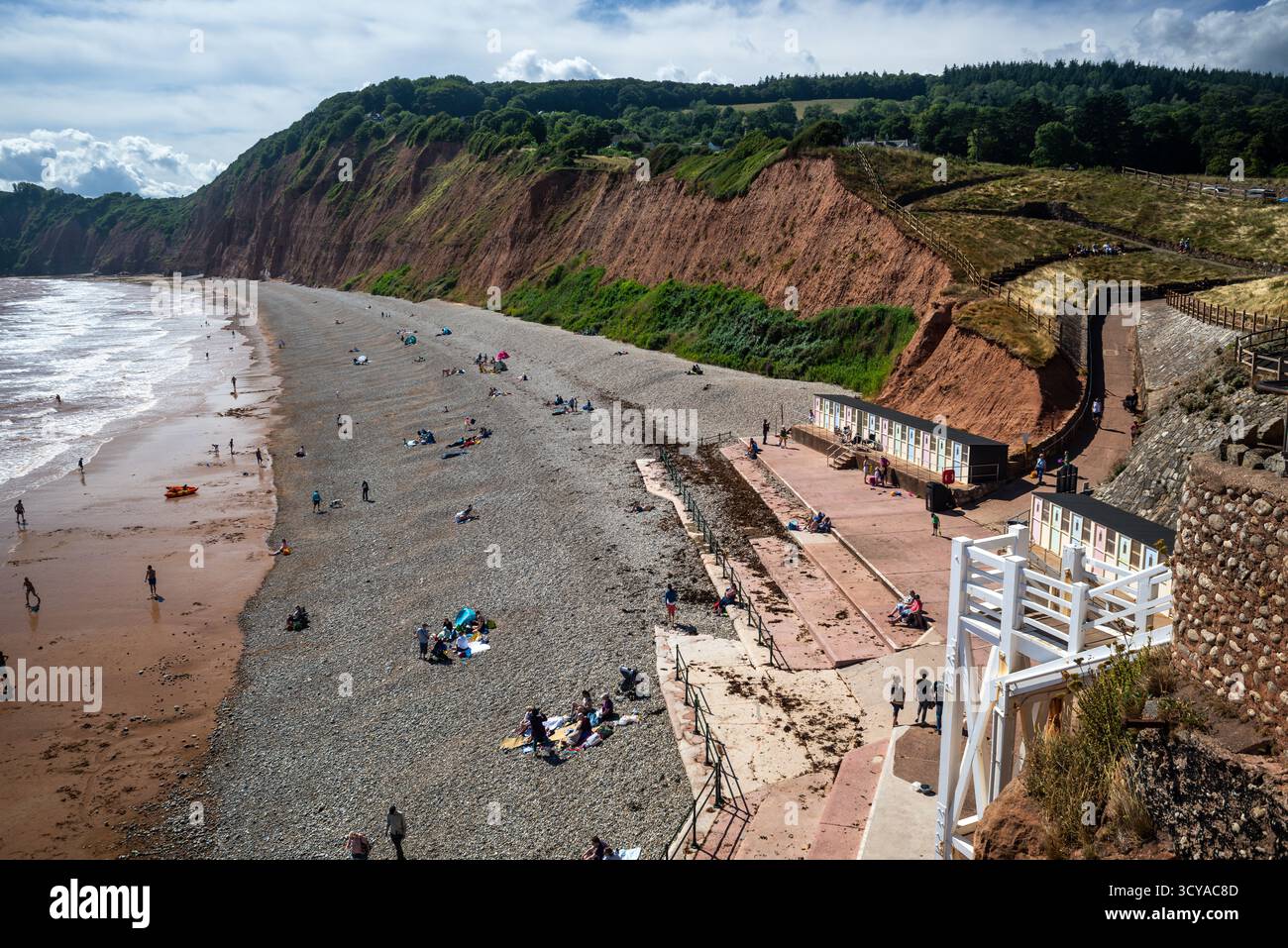 Le front de mer de Sidmouth. Conaught Gardens. Banque D'Images