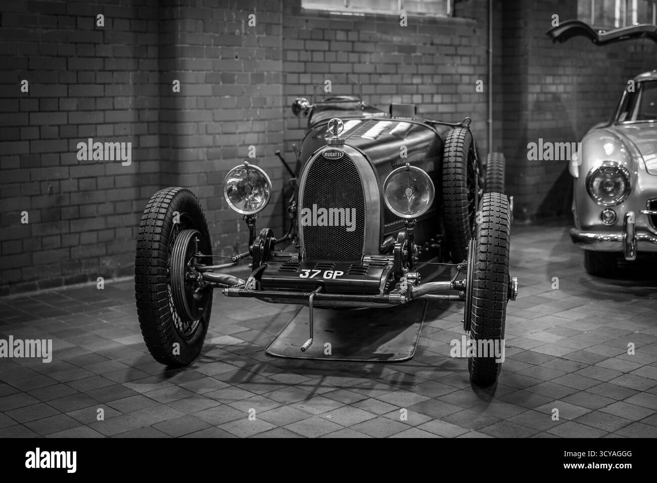 1928 Bugatti type 37 GP, exposé au Bicester Motion Scramble qui s'est tenu le 5 octobre 2025. Banque D'Images