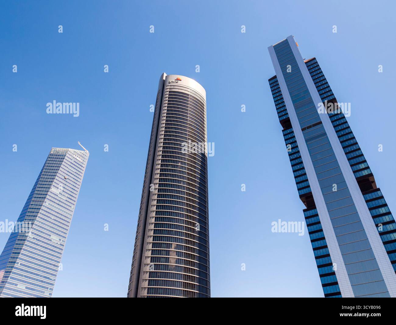 Cuatro Torres Business Area (CTBA). Madrid. España Banque D'Images