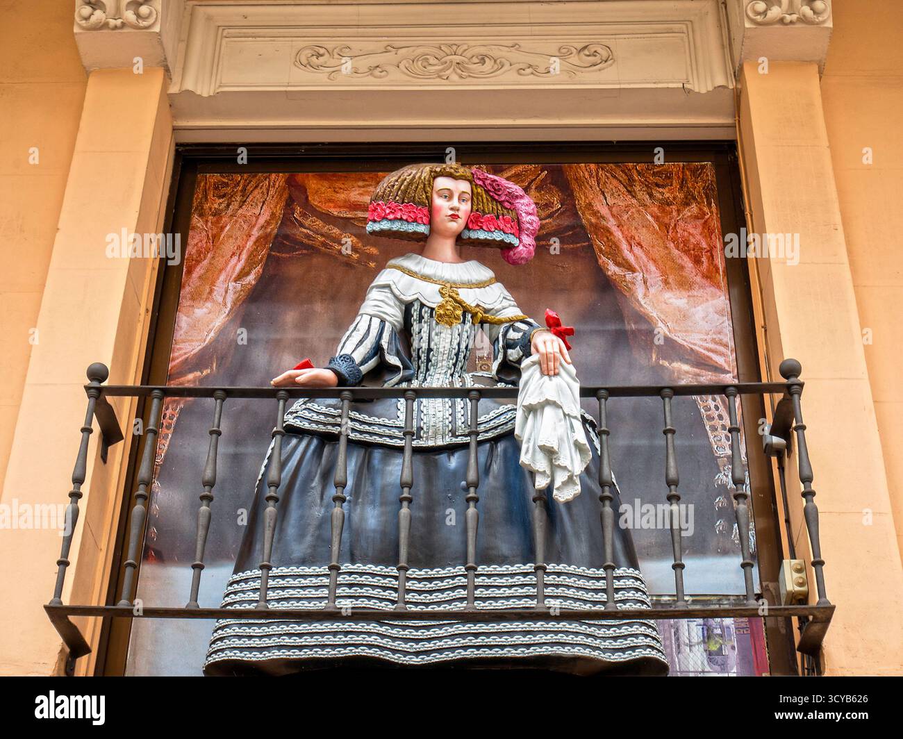 Meninas en le Paseo del Prado. Madrid. España Banque D'Images